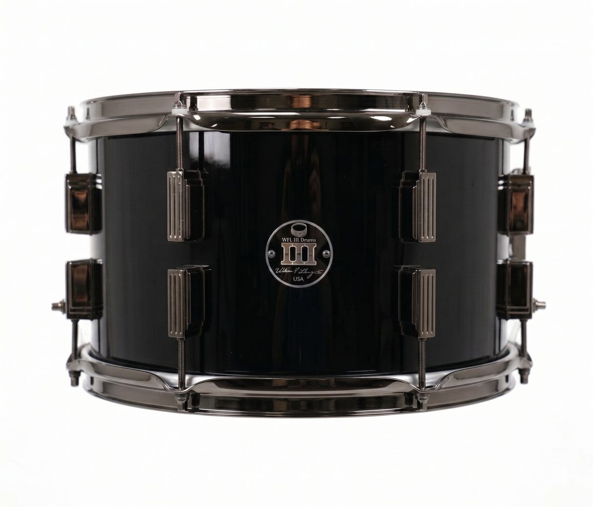 Rack tom 8" x 12" SOLID COLORS Piano Black