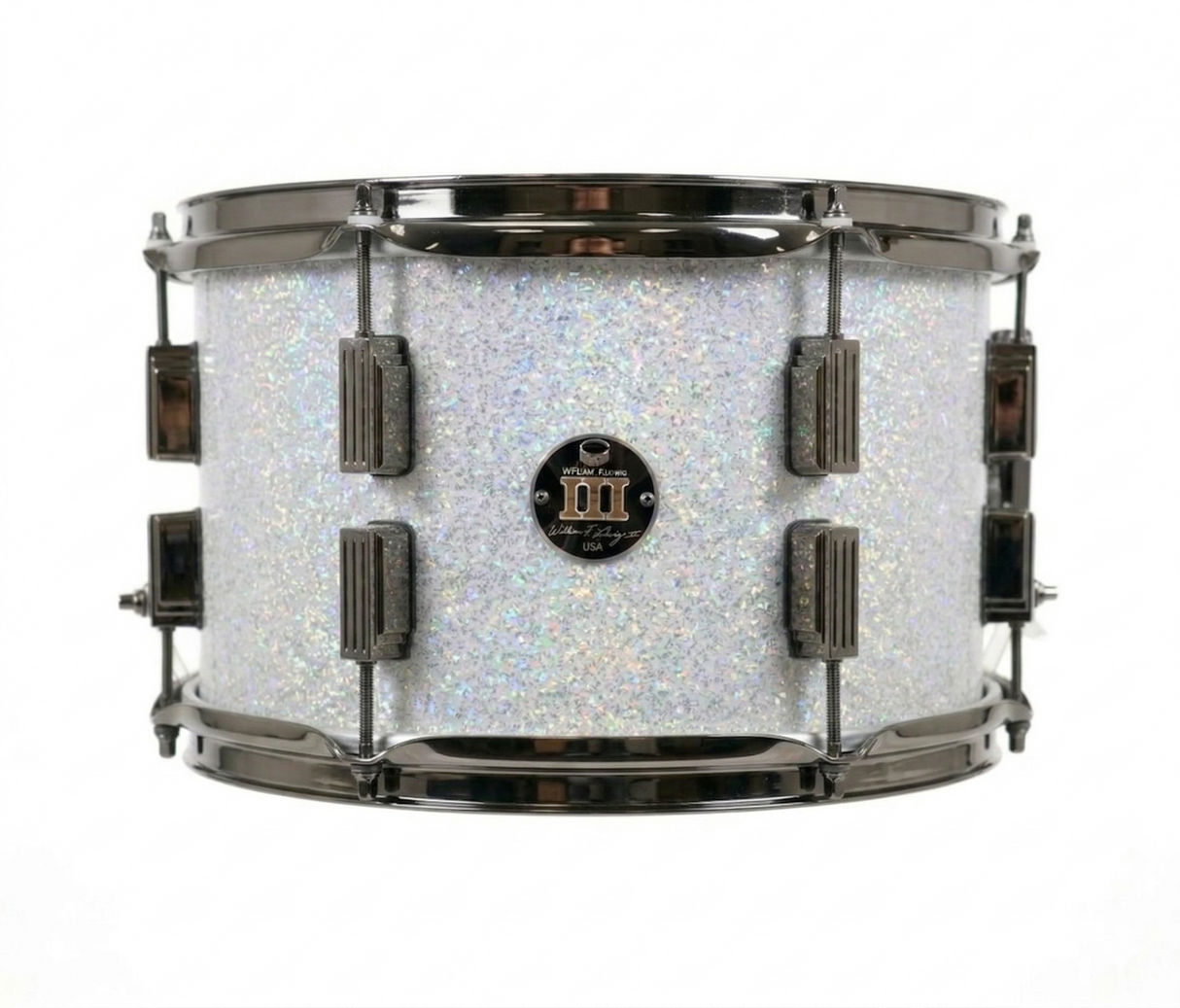 Rack tom 8" x 12" GALAXY SPARKLE Arctic White