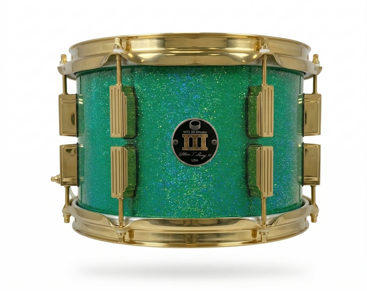 Rack tom 8" x 10" GALAXY SPARKLE Emerald City Green