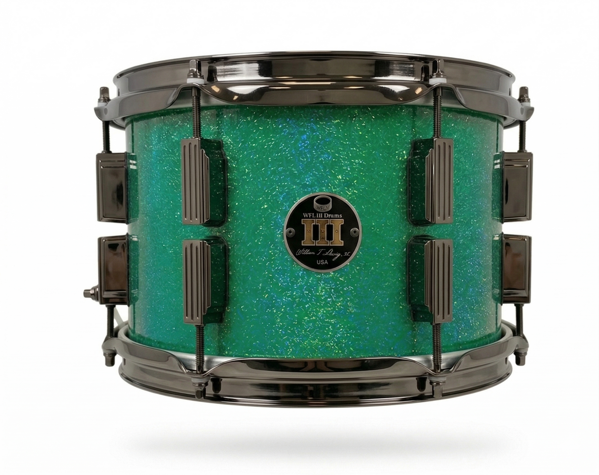 Rack tom 8" x 10" GALAXY SPARKLE Emerald City Green
