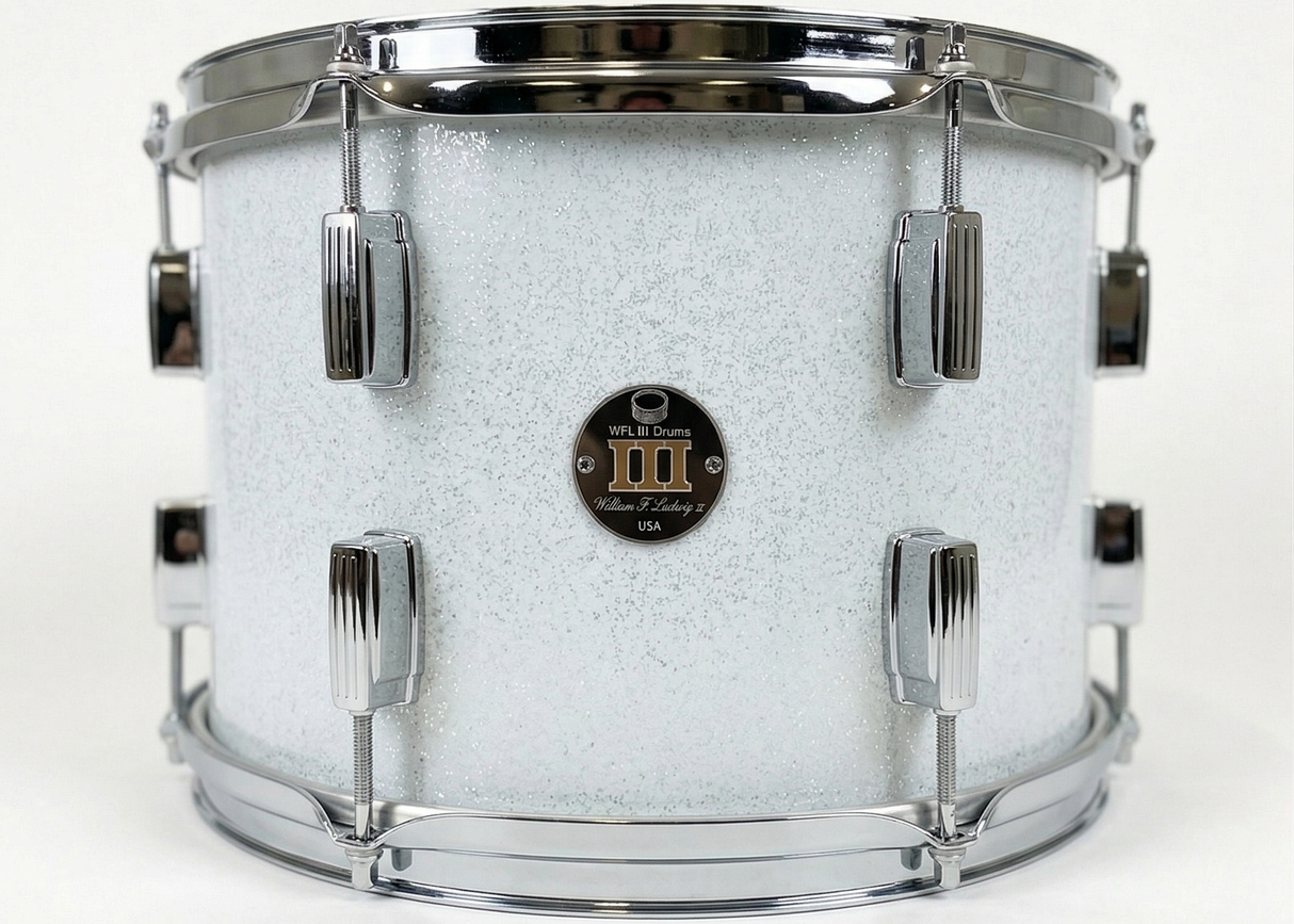 Rack tom 9" x 13" SPARKLE Arctic White