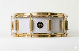 Snare 5.5" x 14" GALAXY SPARKLE Arctic White