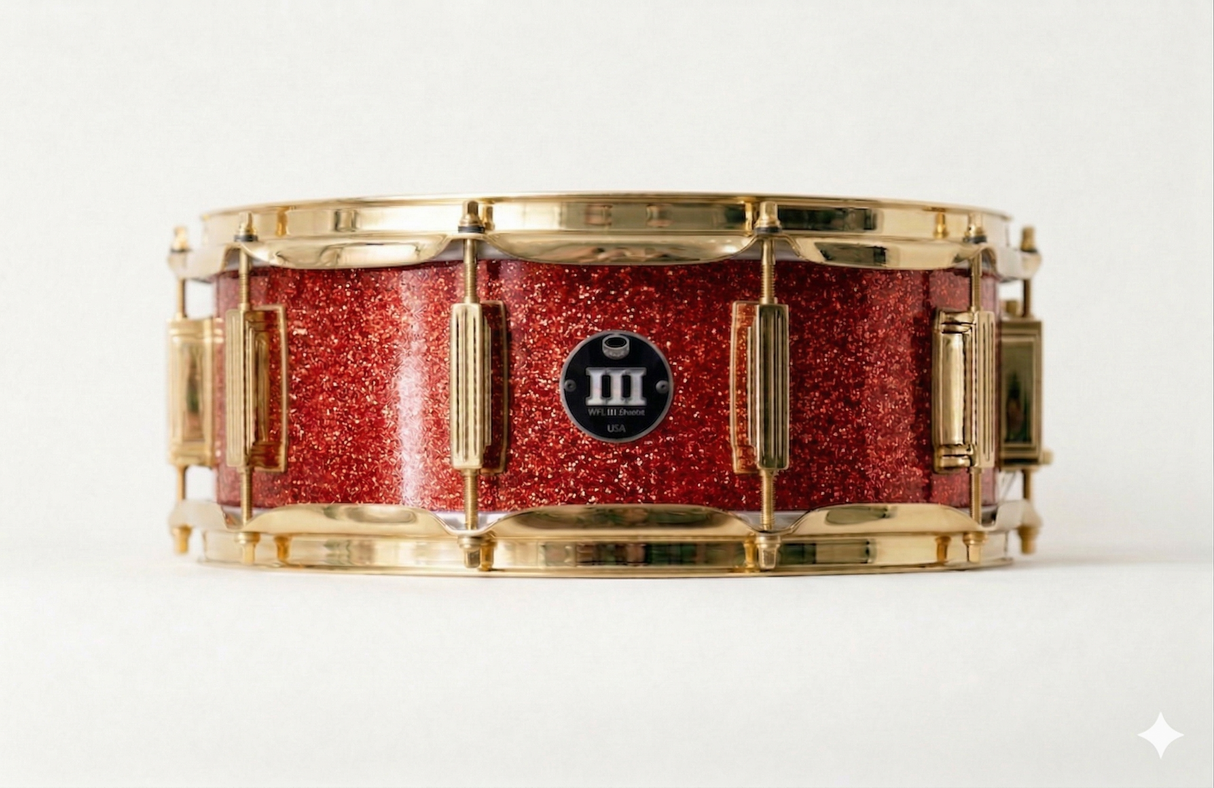 Snare 5.5" x 14" SPARKLE Ruby Red