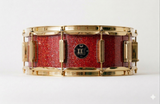 Snare 5.5" x 14" GALAXY SPARKLE Ruby Red