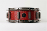 Snare 5.5" x 14" GALAXY SPARKLE Ruby Red
