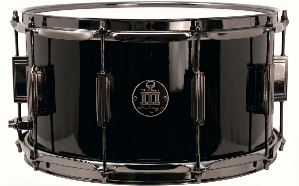 Snare 8" x 14" SOLID COLORS Piano Black
