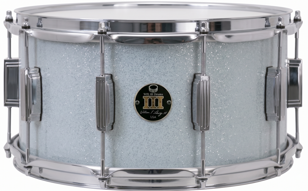 Snare 8" x 14" SPARKLE Arctic White