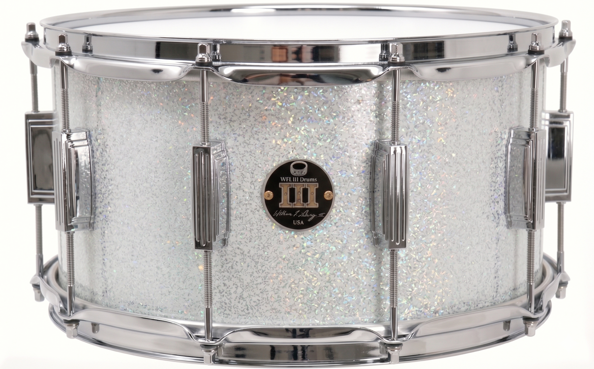 Snare 8" x 14" GALAXY SPARKLE Arctic White