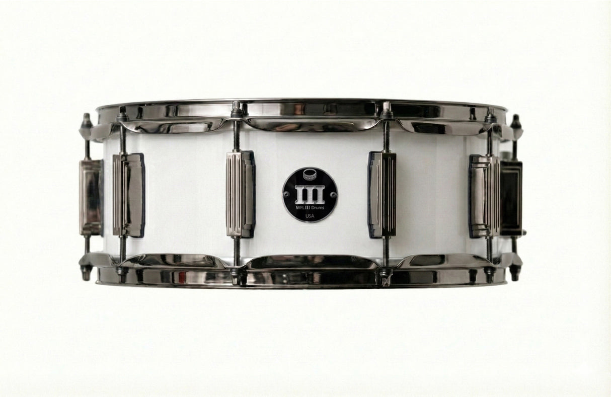 Snare 5.5" x 14" SOLID COLORS Arctic White