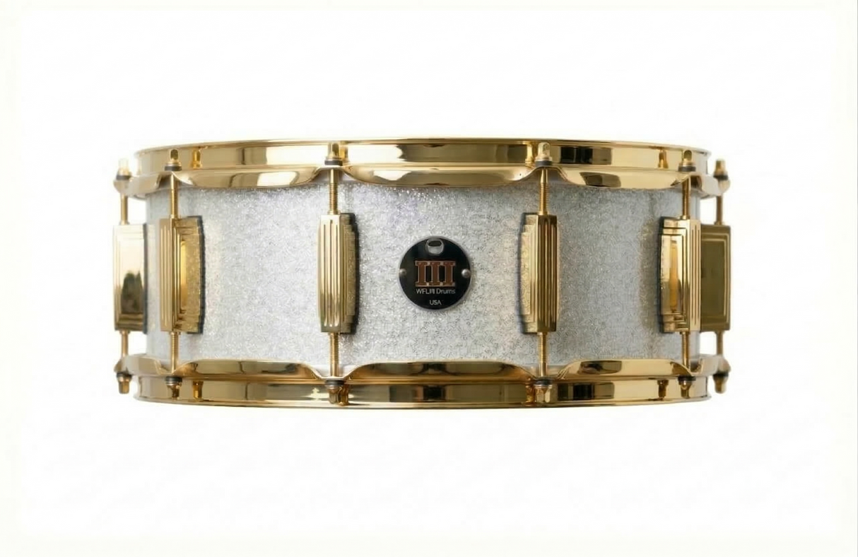 Snare 5.5" x 14" SPARKLE Arctic White