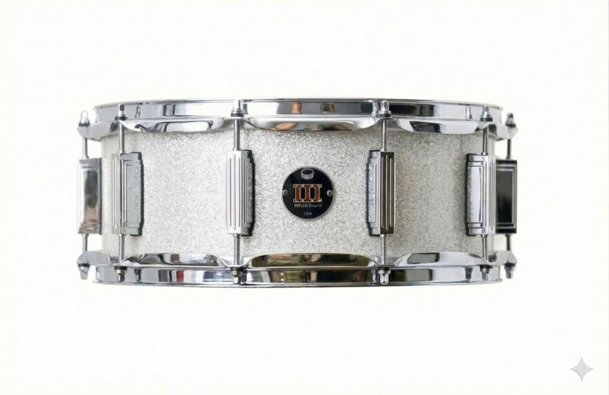 Snare 5.5" x 14" SPARKLE Arctic White
