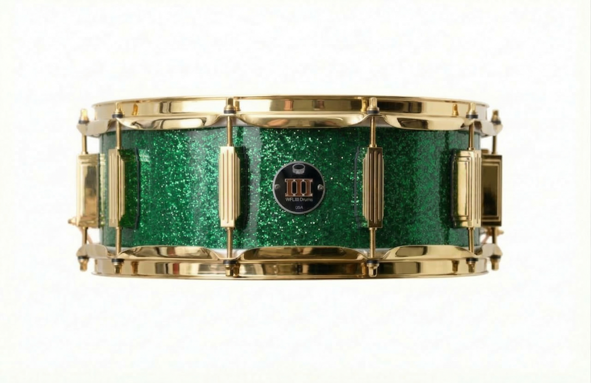 Snare 5.5" x 14" SPARKLE Emerald City Green
