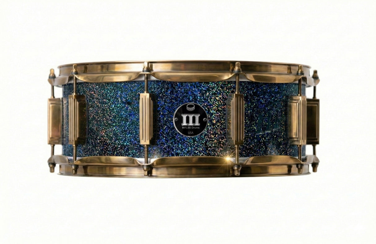 Snare 5.5" x 14" GALAXY SPARKLE Piano Black