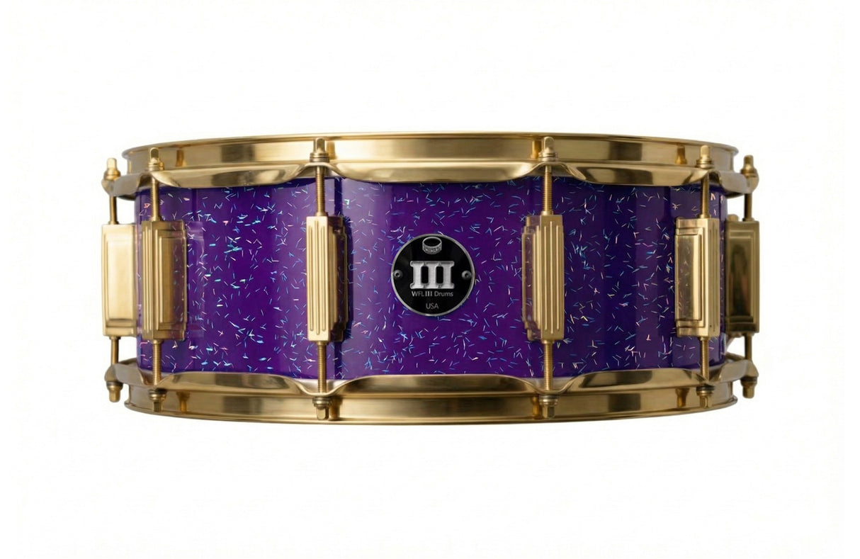 Snare 5.5" x 14" GALAXY SPARKLE Deep Purple