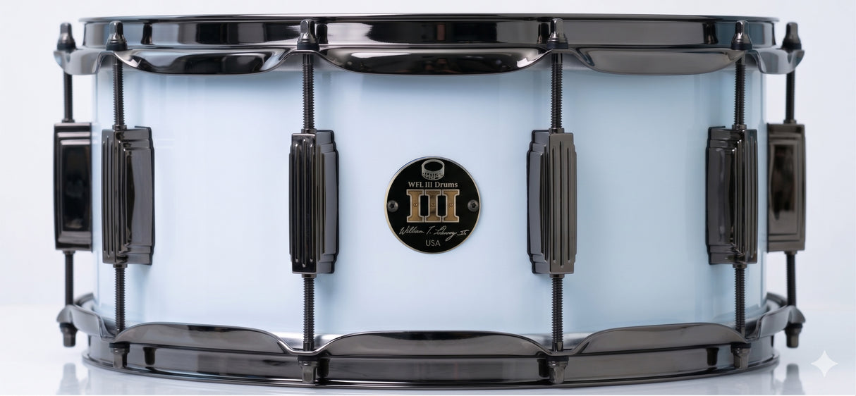 Snare 6.5" x 14" SOLID COLORS Arctic White