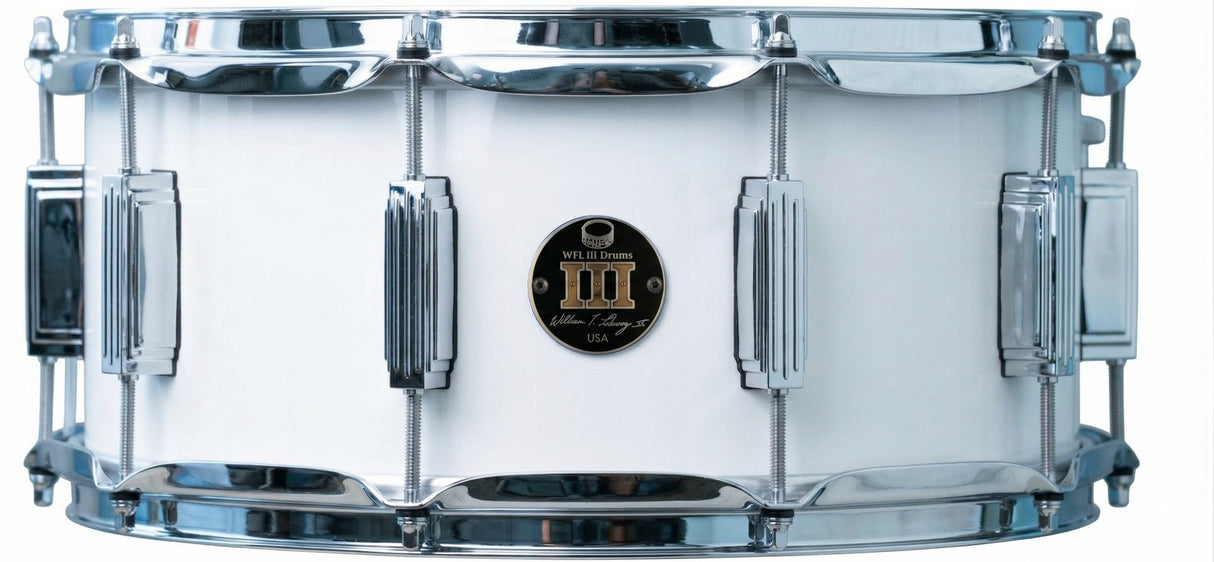 Snare 6.5" x 14" SOLID COLORS Arctic White