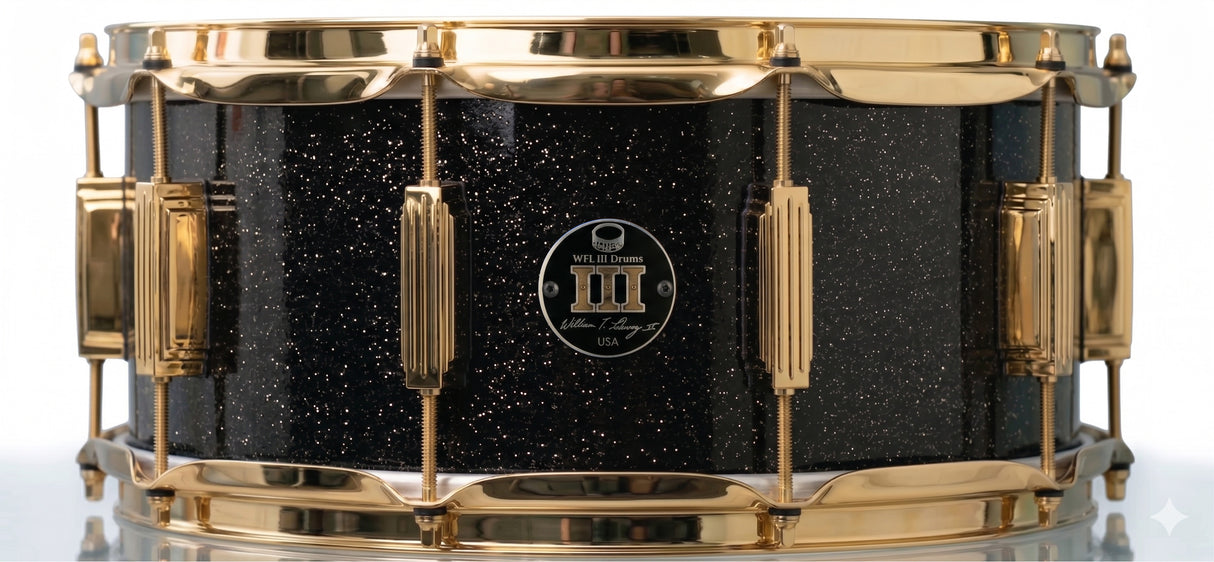 Snare 6.5" x 14" SPARKLE Piano Black