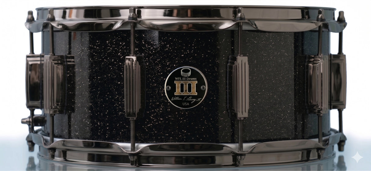 Snare 6.5" x 14" SPARKLE Piano Black