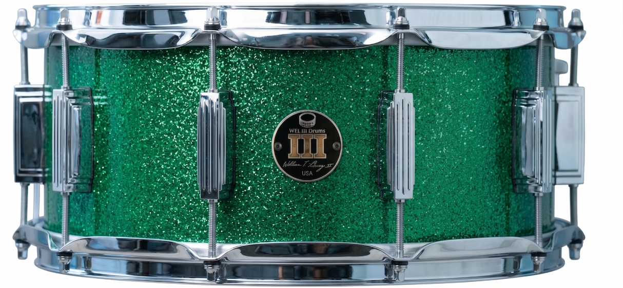 Snare 6.5" x 14" SPARKLE Emerald City Green