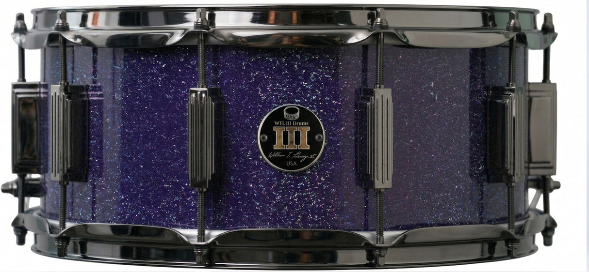 Snare 6.5" x 14" GALAXY SPARKLE Deep Purple