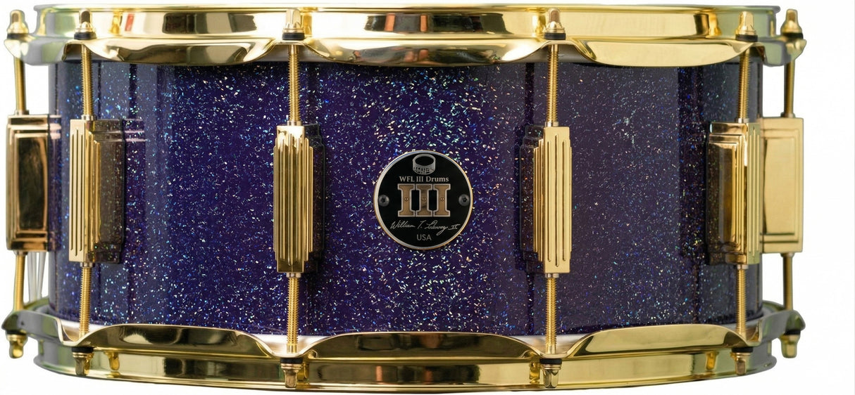 Snare 6.5" x 14" GALAXY SPARKLE Deep Purple