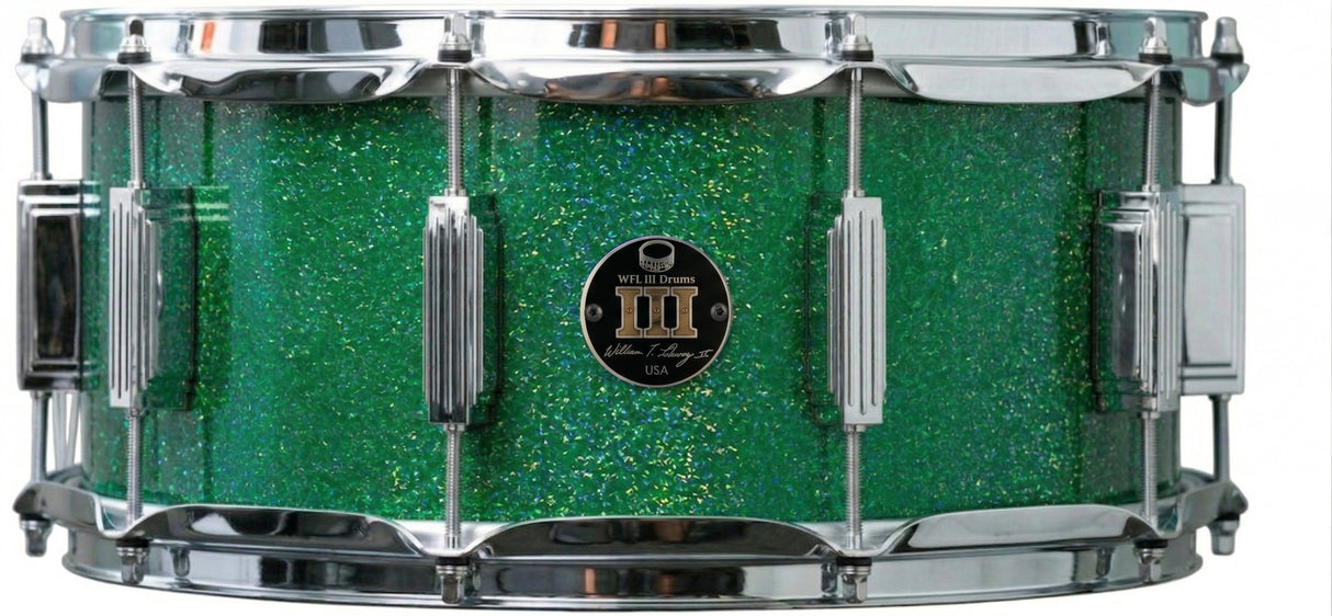 Snare 6.5" x 14" GALAXY SPARKLE Emerald City Green