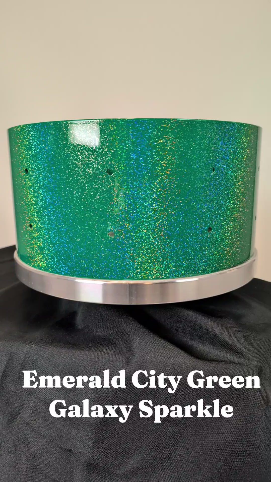Bass Drum 20" GALAXY SPARKLE Emerald City Green